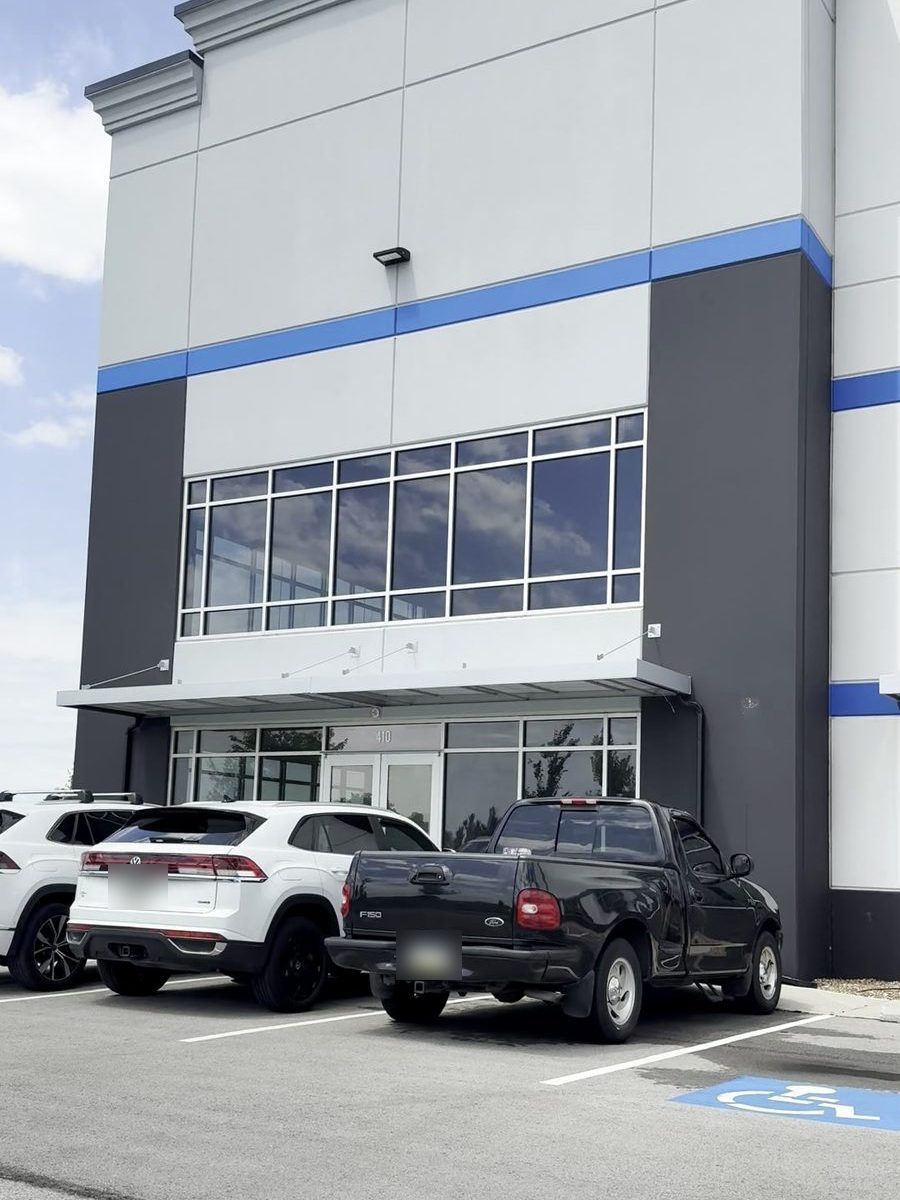 The Trade Receiving building at 410 W Frontier Lane in Olathe, Kansas